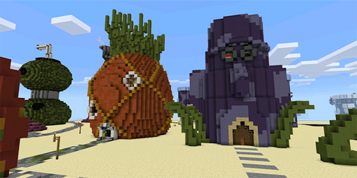 اسکرین شات 1 برنامه Bikini Bottom Maps for Minecraft
