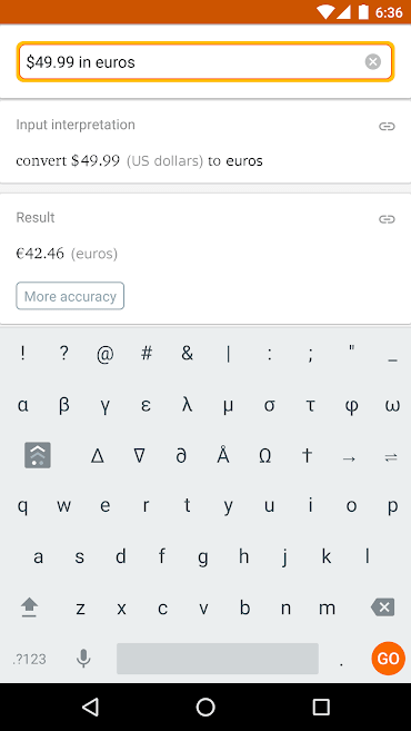اسکرین شات 1 برنامه WolframAlpha
