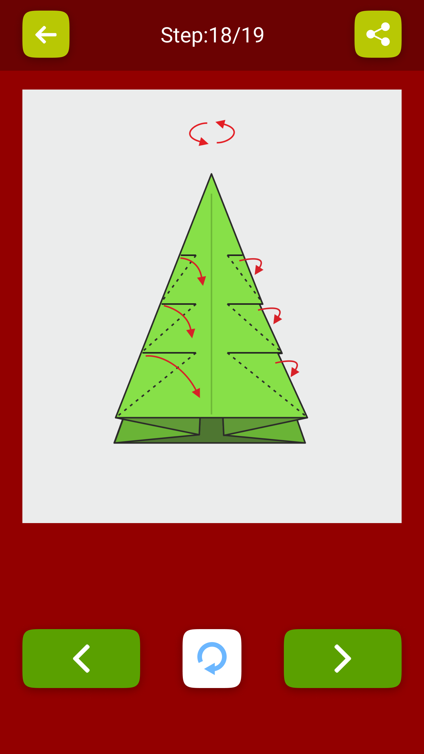اسکرین شات 6 برنامه Origami Christmas Decorations