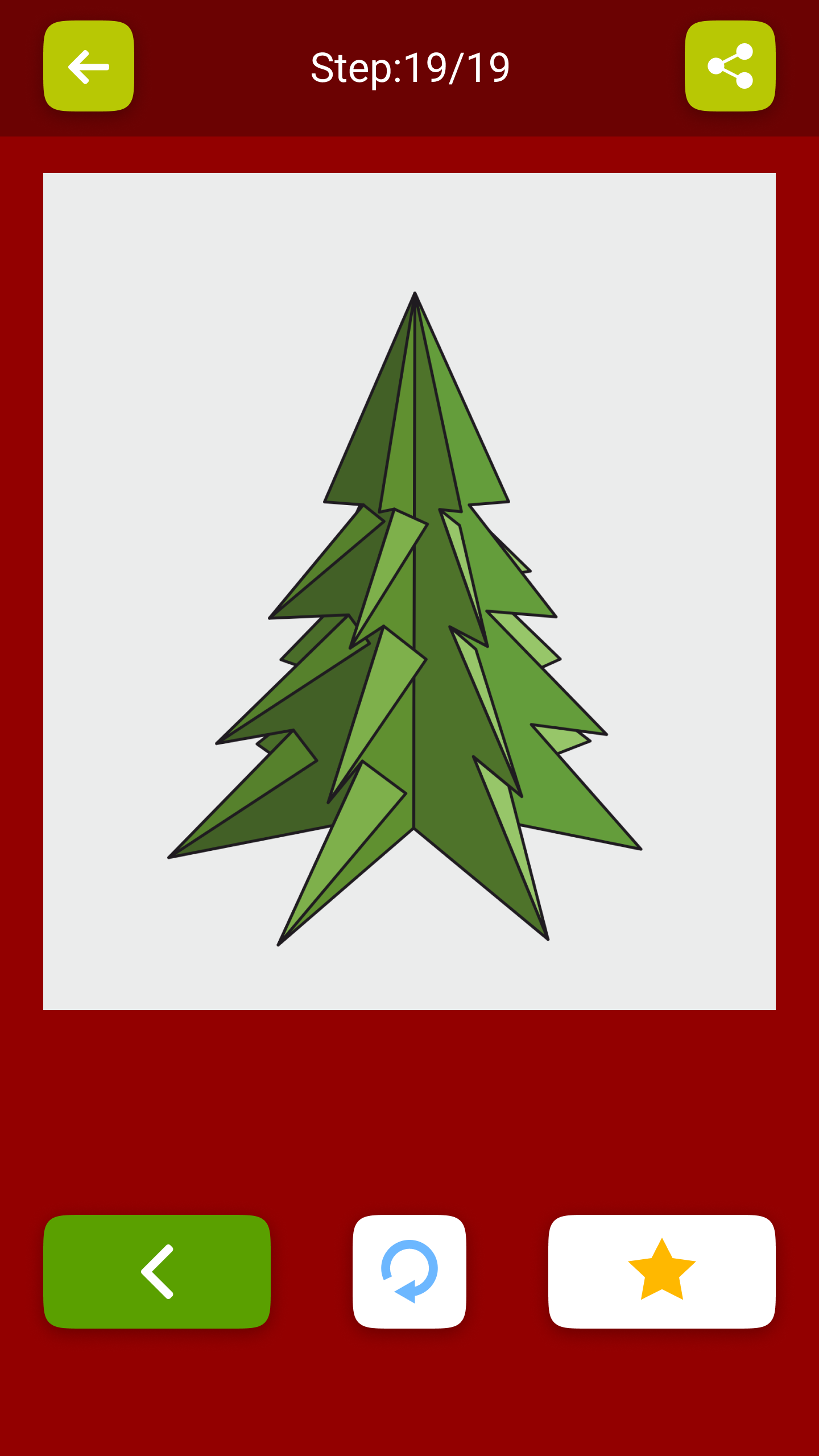 اسکرین شات 7 برنامه Origami Christmas Decorations
