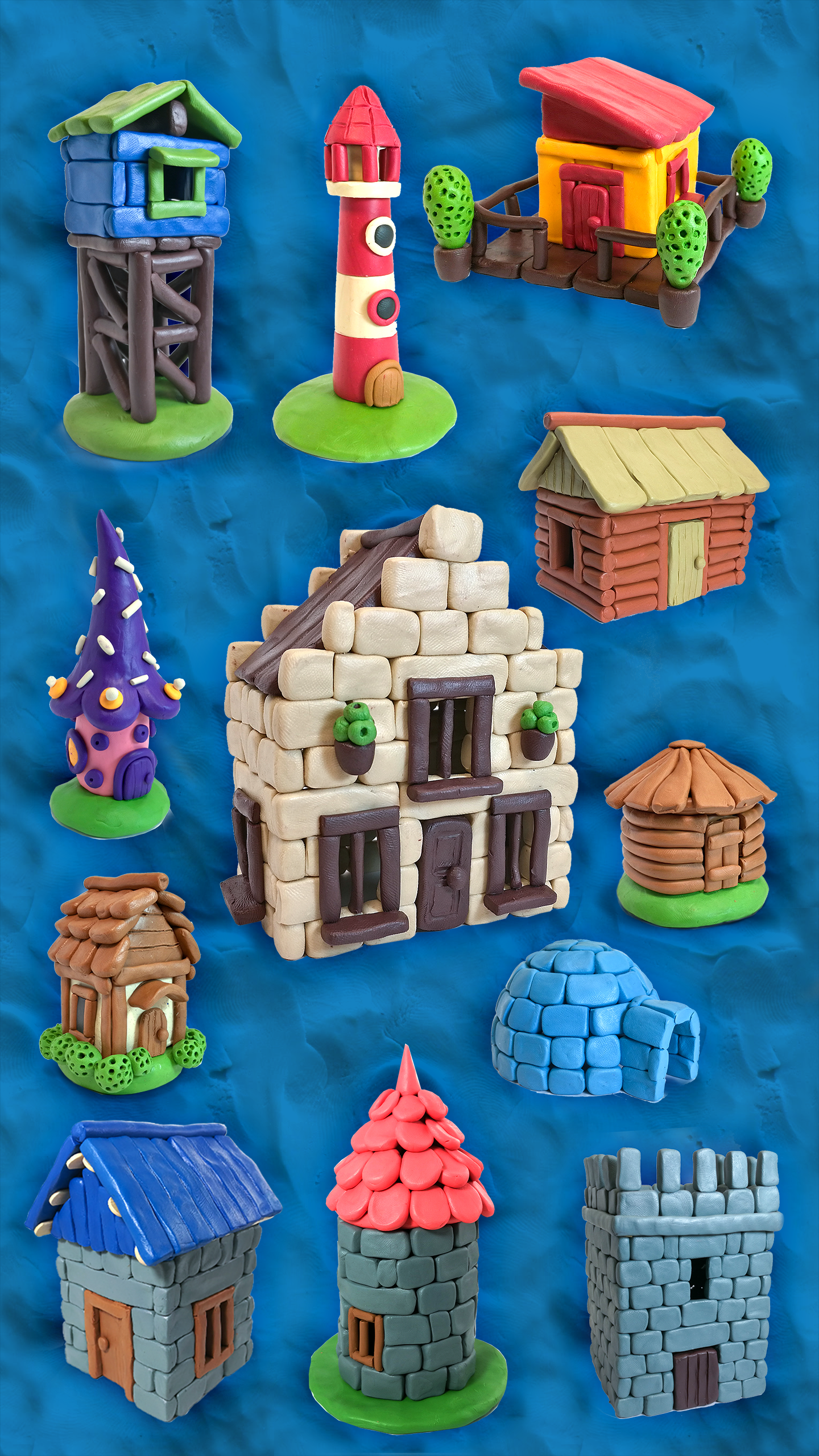 اسکرین شات 1 برنامه Clay Houses And Castles