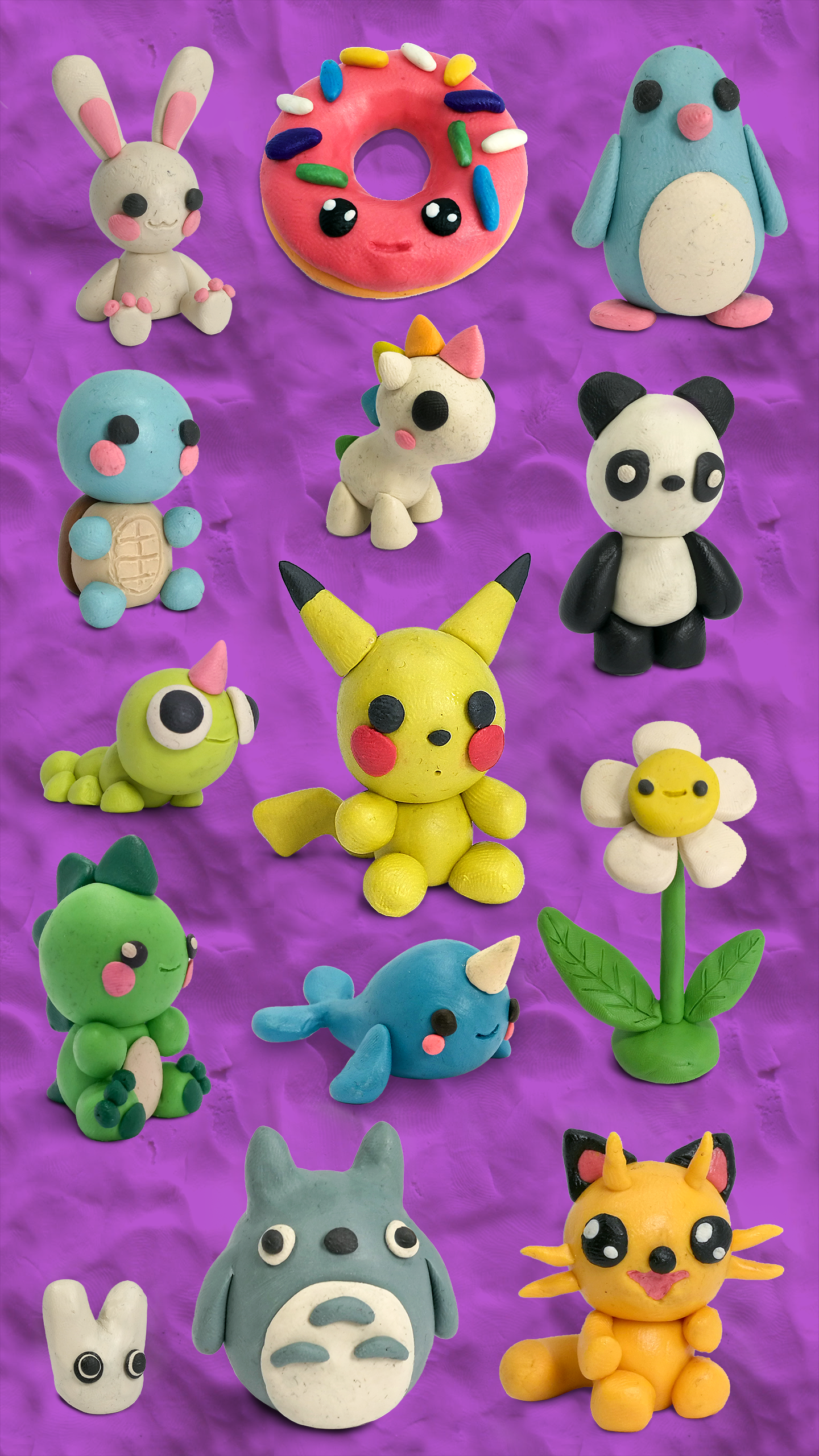 اسکرین شات 1 برنامه Clay Kawaii Cute Characters