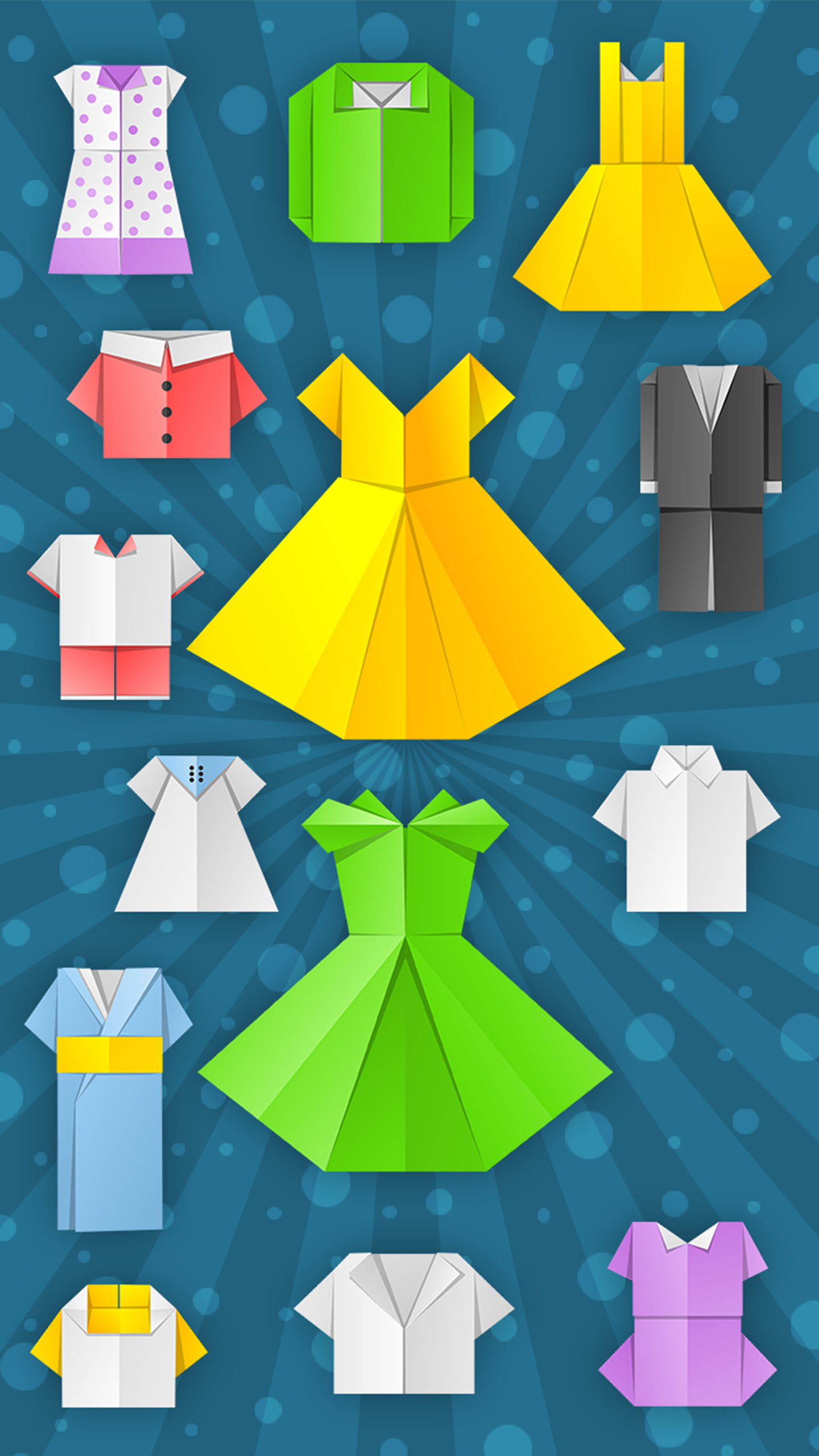 اسکرین شات 1 برنامه Origami Clothes From Paper