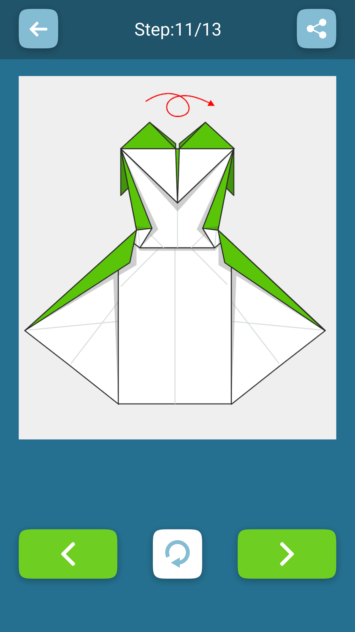 اسکرین شات 7 برنامه Origami Clothes From Paper