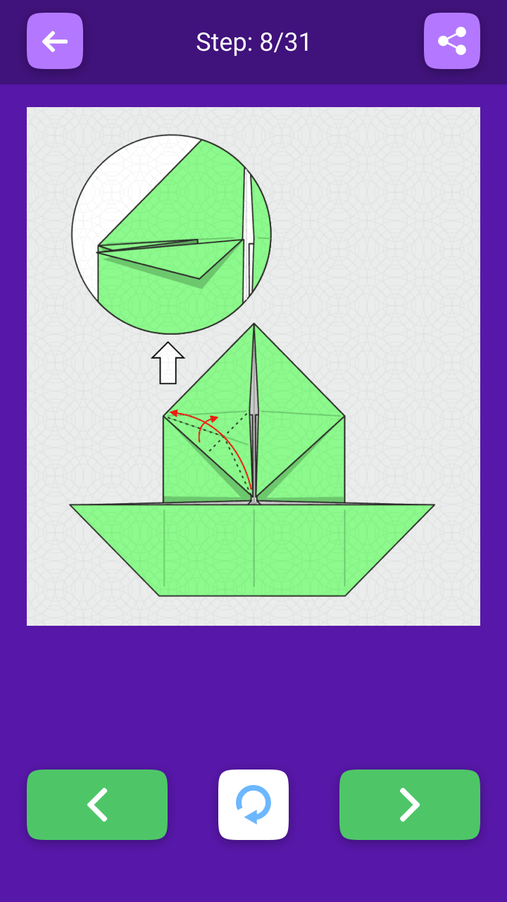 اسکرین شات 6 برنامه Origami Dinosaurs And Dragons