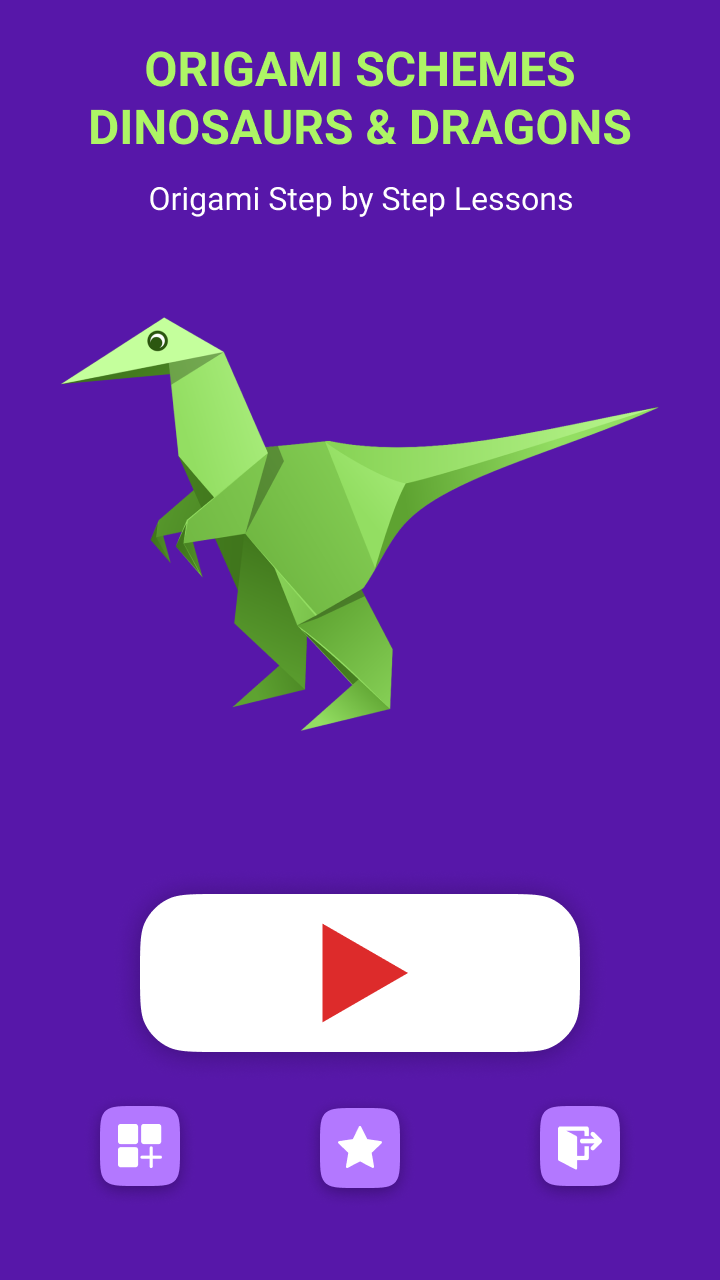 اسکرین شات 2 برنامه Origami Dinosaurs And Dragons