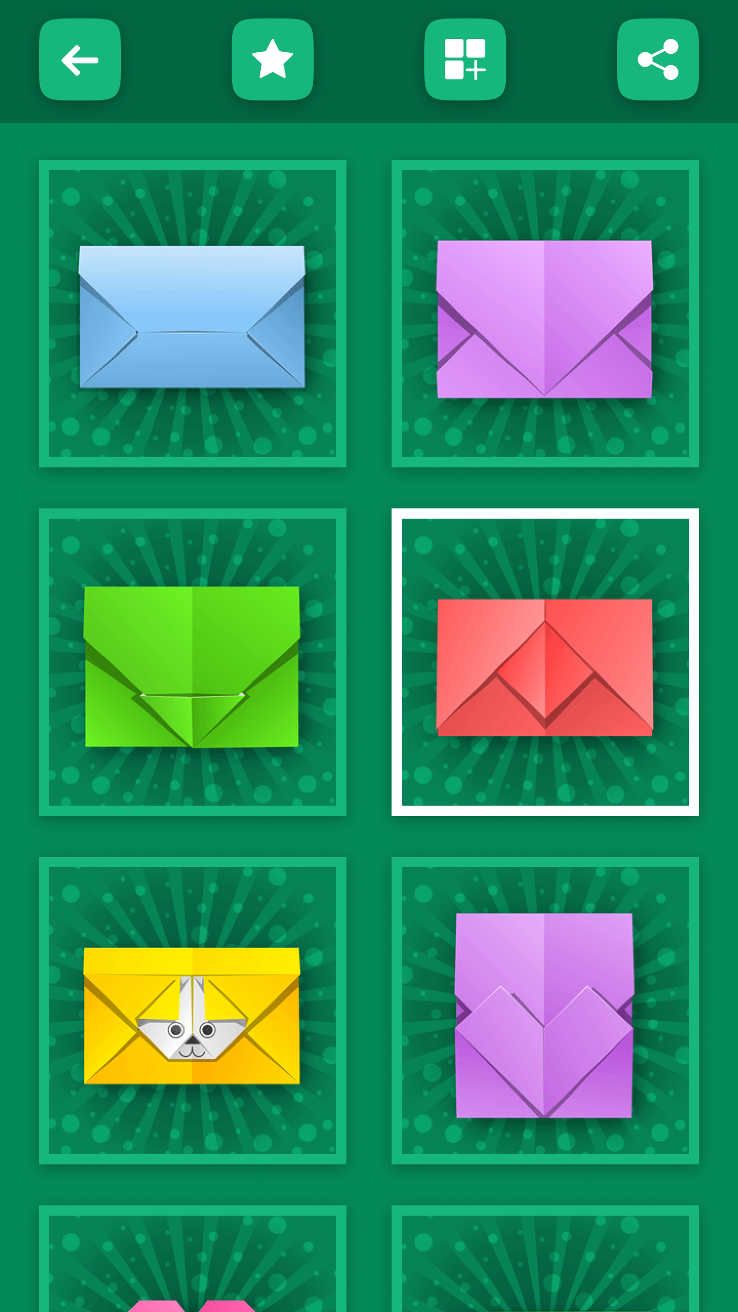 اسکرین شات 3 برنامه Origami Envelopes From Paper