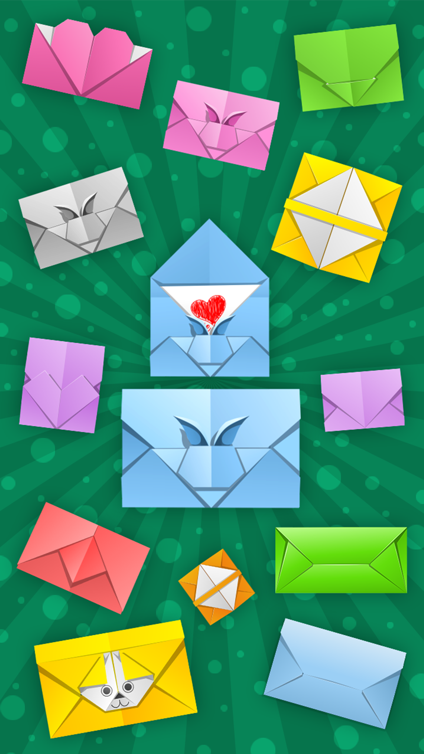 اسکرین شات 1 برنامه Origami Envelopes From Paper