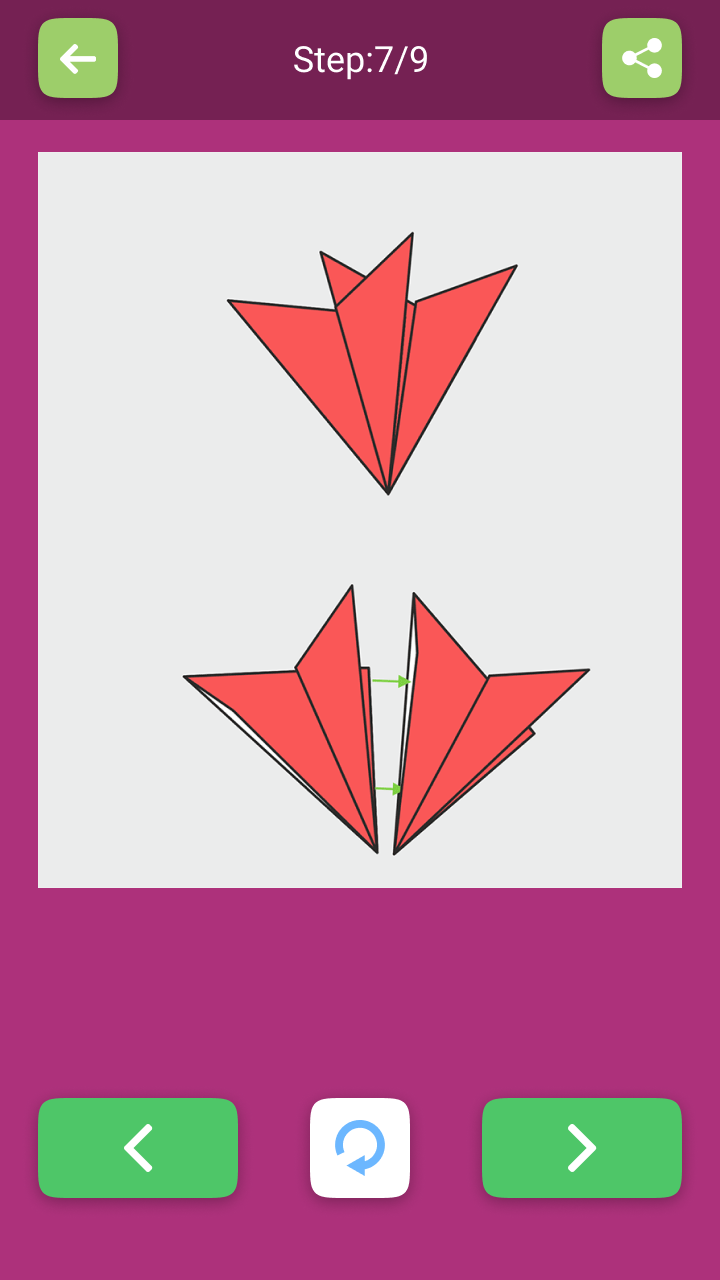 اسکرین شات 6 برنامه Origami Flowers From Paper