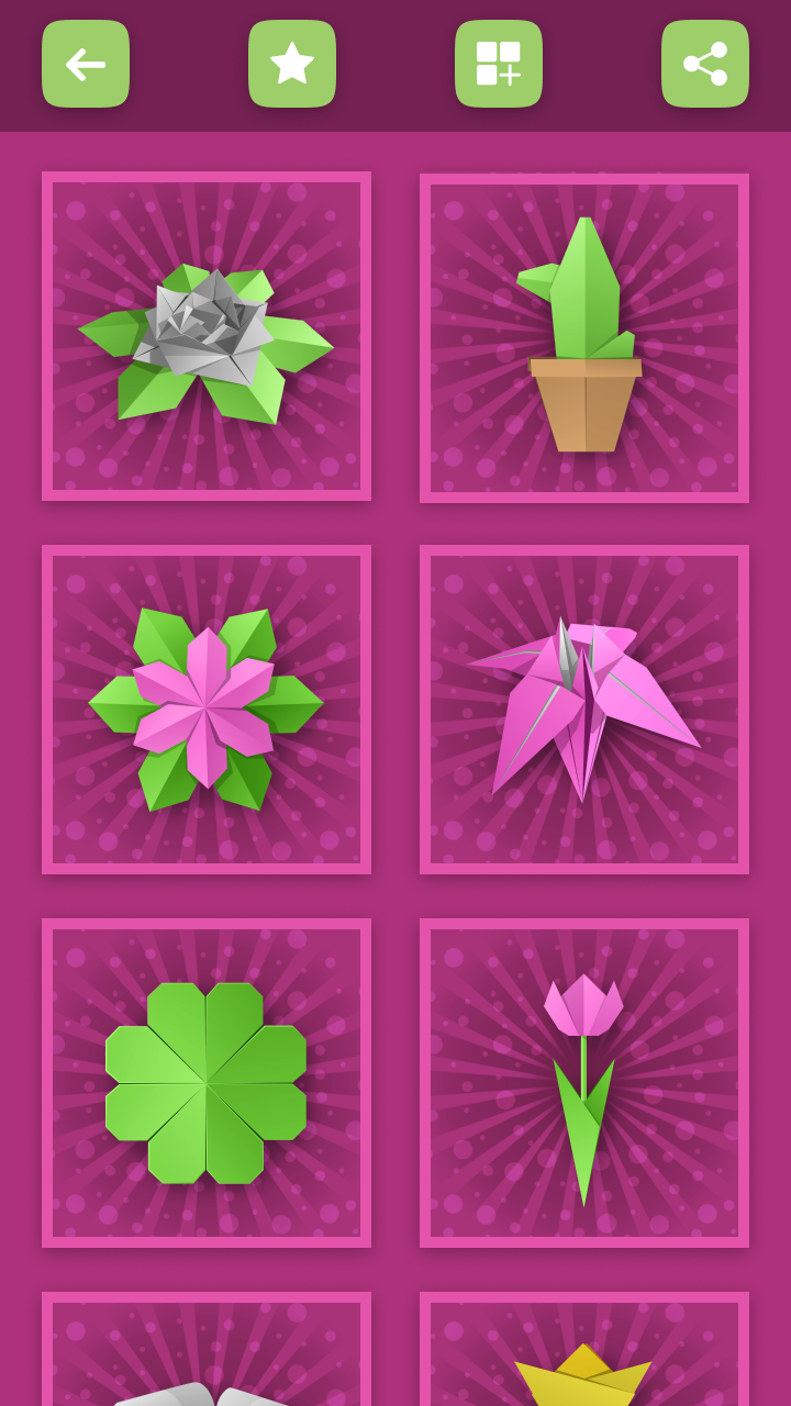 اسکرین شات 2 برنامه Origami Flowers From Paper