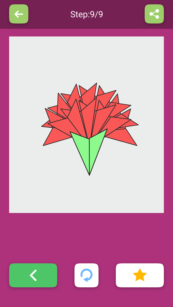 اسکرین شات 7 برنامه Origami Flowers From Paper