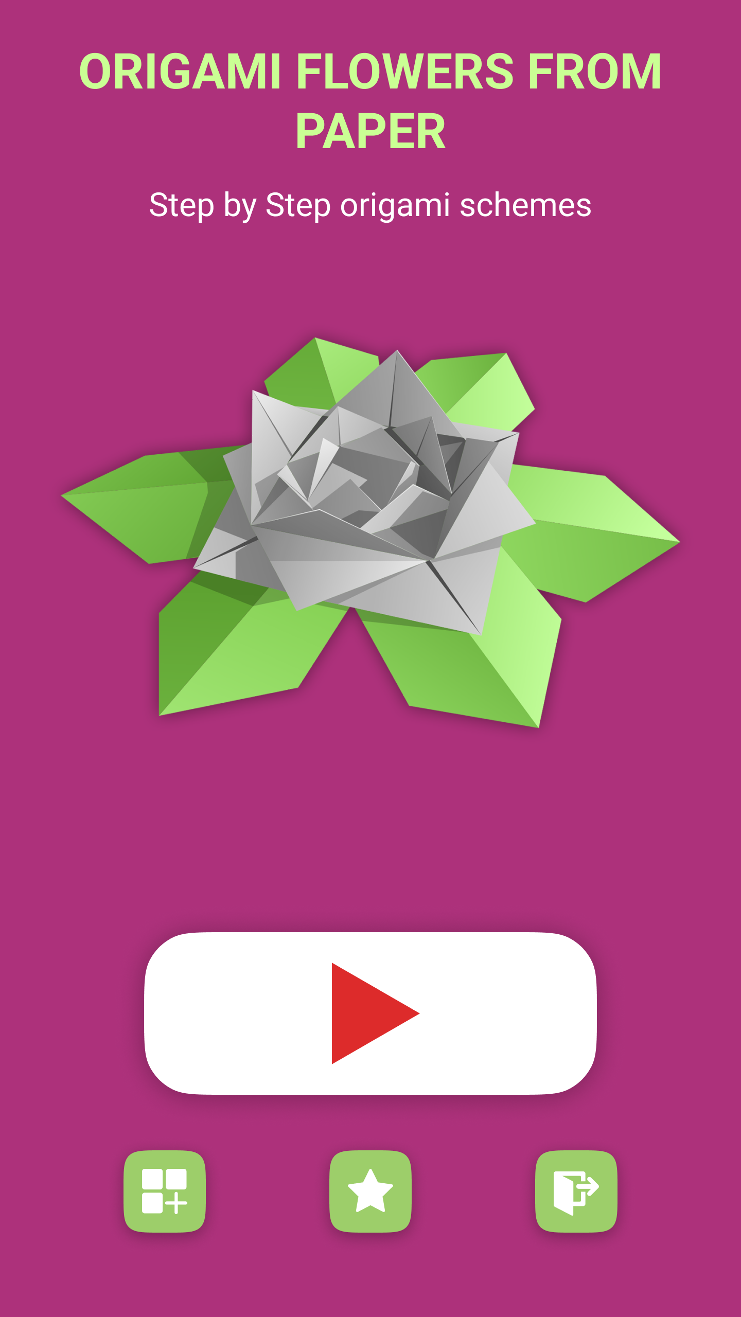 اسکرین شات 1 برنامه Origami Flowers From Paper