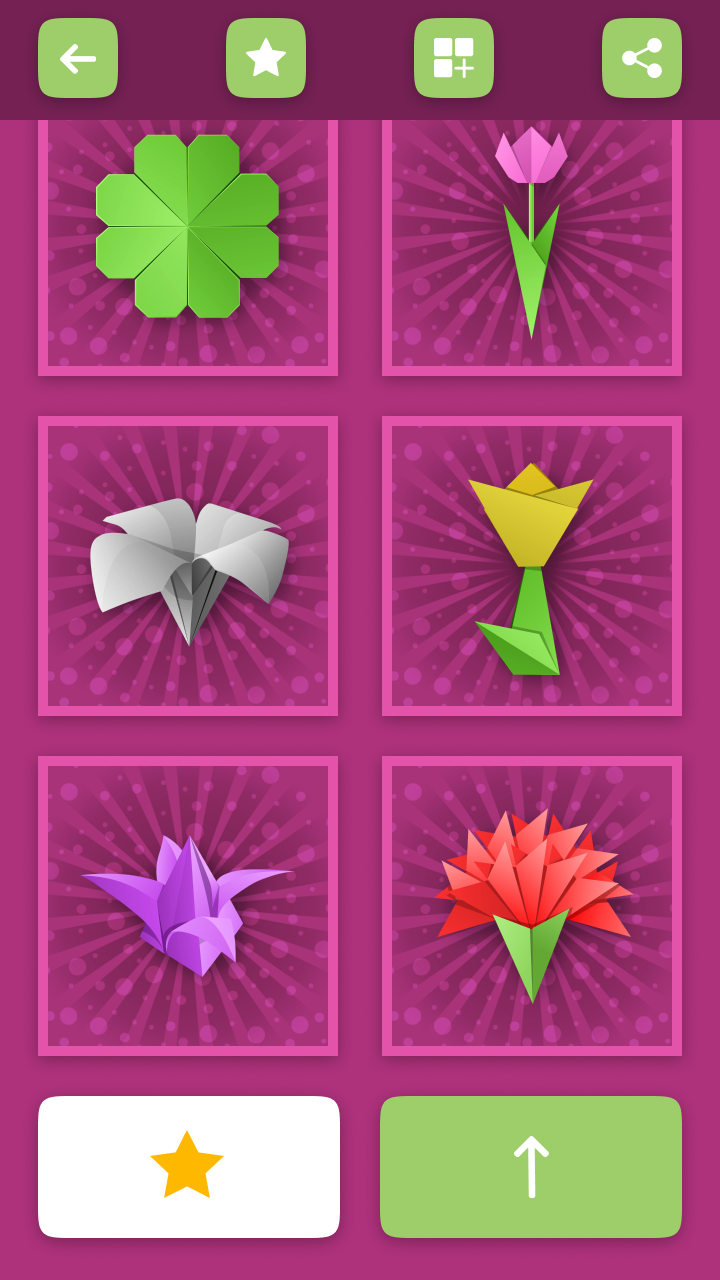 اسکرین شات 3 برنامه Origami Flowers From Paper