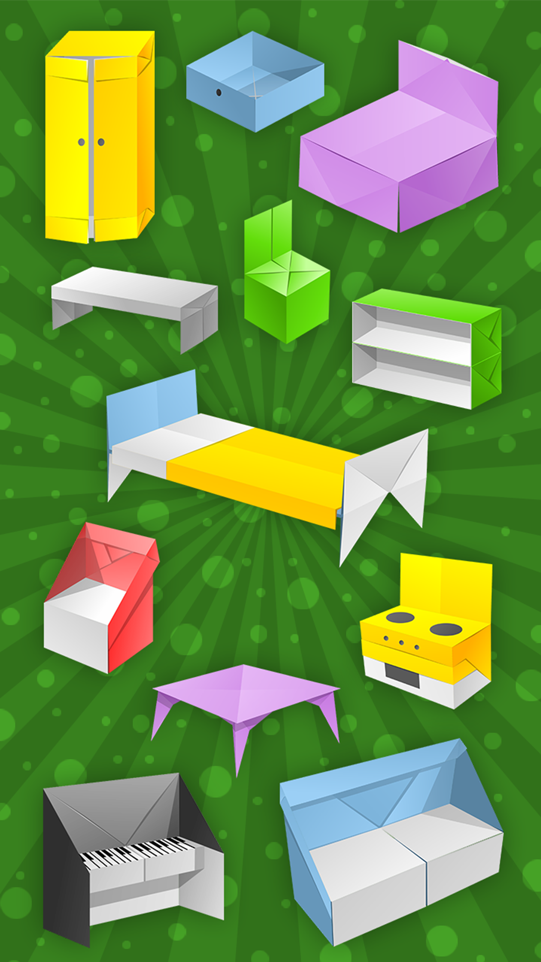 اسکرین شات 1 برنامه Origami Furniture From Paper