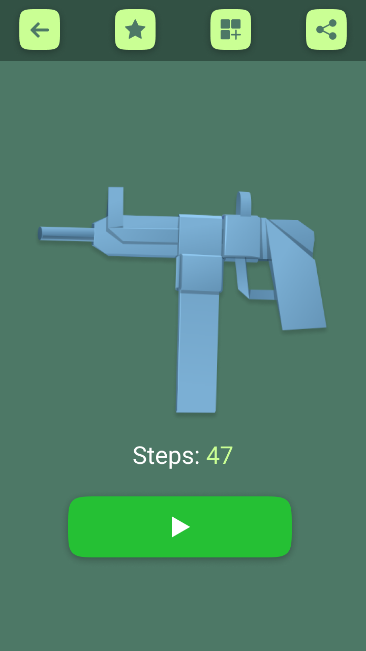 اسکرین شات 6 برنامه Origami Weapons Instructions