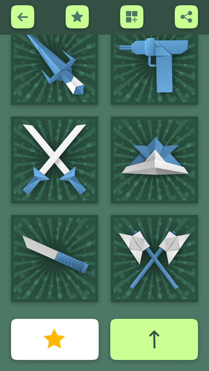اسکرین شات 5 برنامه Origami Weapons Instructions