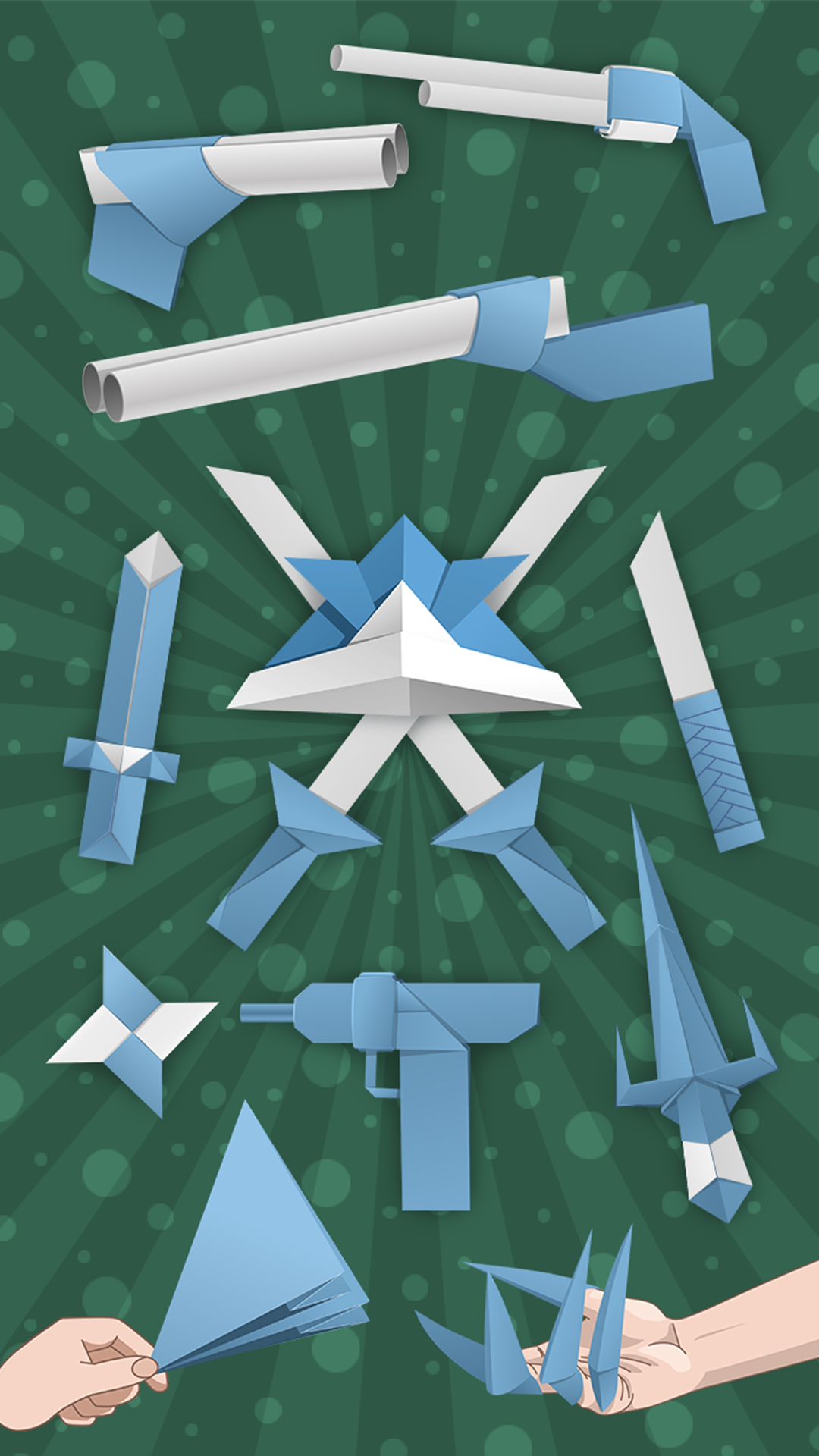 اسکرین شات 1 برنامه Origami Weapons Instructions