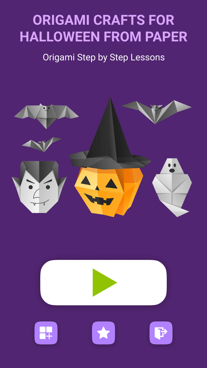 اسکرین شات 2 برنامه Origami Halloween From Paper