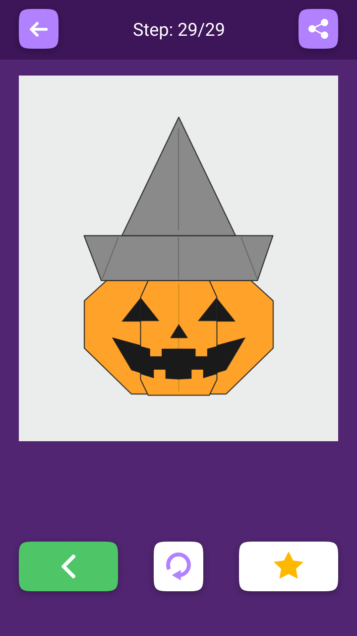 اسکرین شات 8 برنامه Origami Halloween From Paper