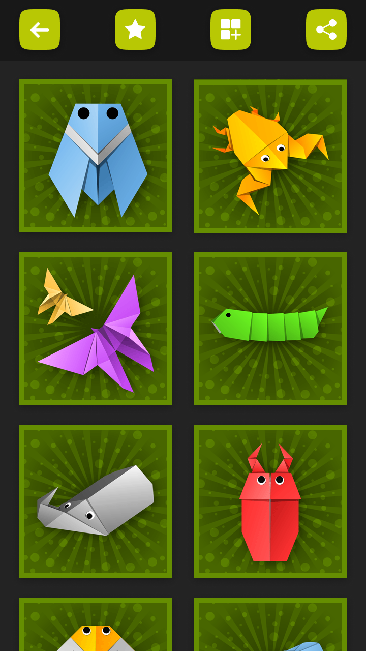 اسکرین شات 3 برنامه Origami Paper Insects