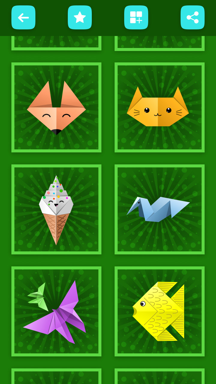 اسکرین شات 3 برنامه Origami for kids: easy schemes