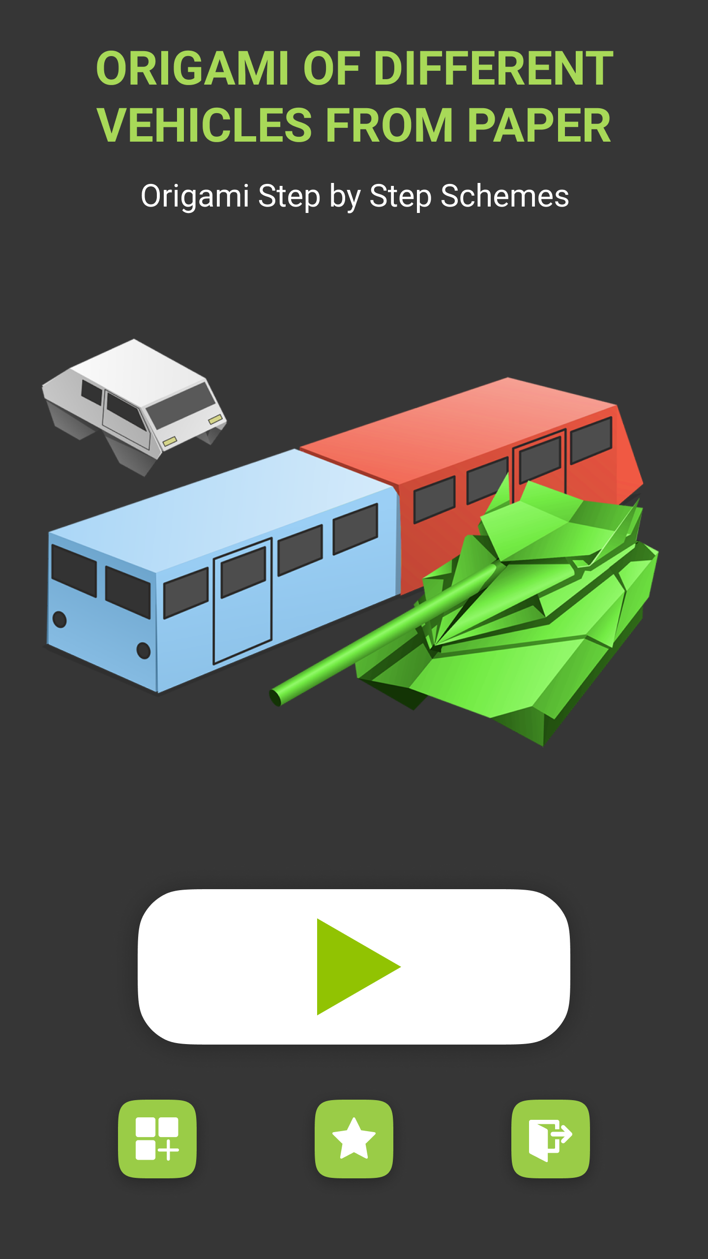 اسکرین شات 2 برنامه Origami Paper Vehicles
