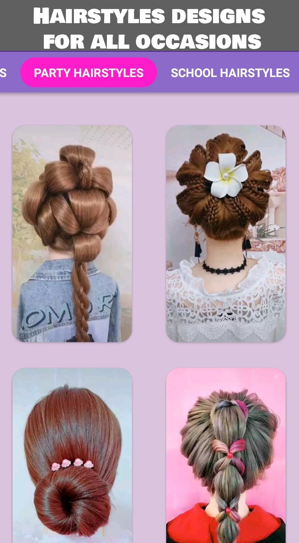 اسکرین شات 5 برنامه Girls Hairstyle Step By Step
