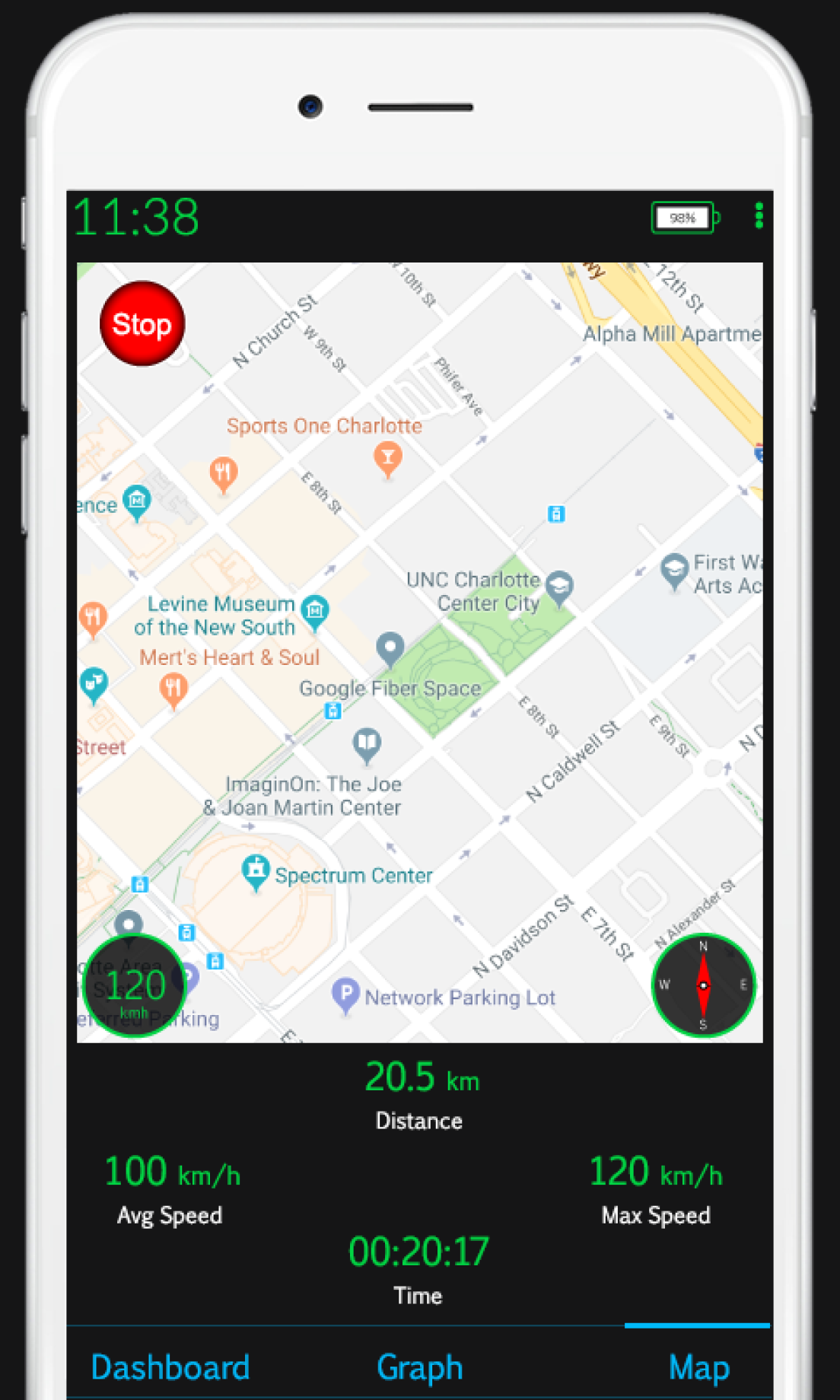 اسکرین شات 5 برنامه GPS Speedometer HUD - Odometer