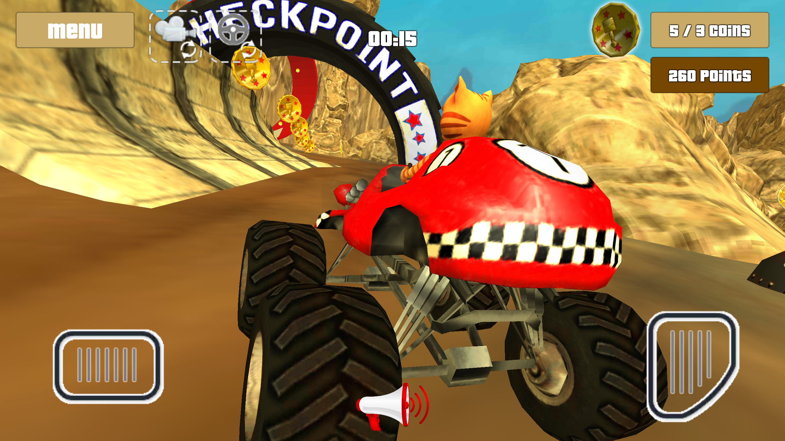 اسکرین شات 3 بازی Cat Race Car Extreme Driving