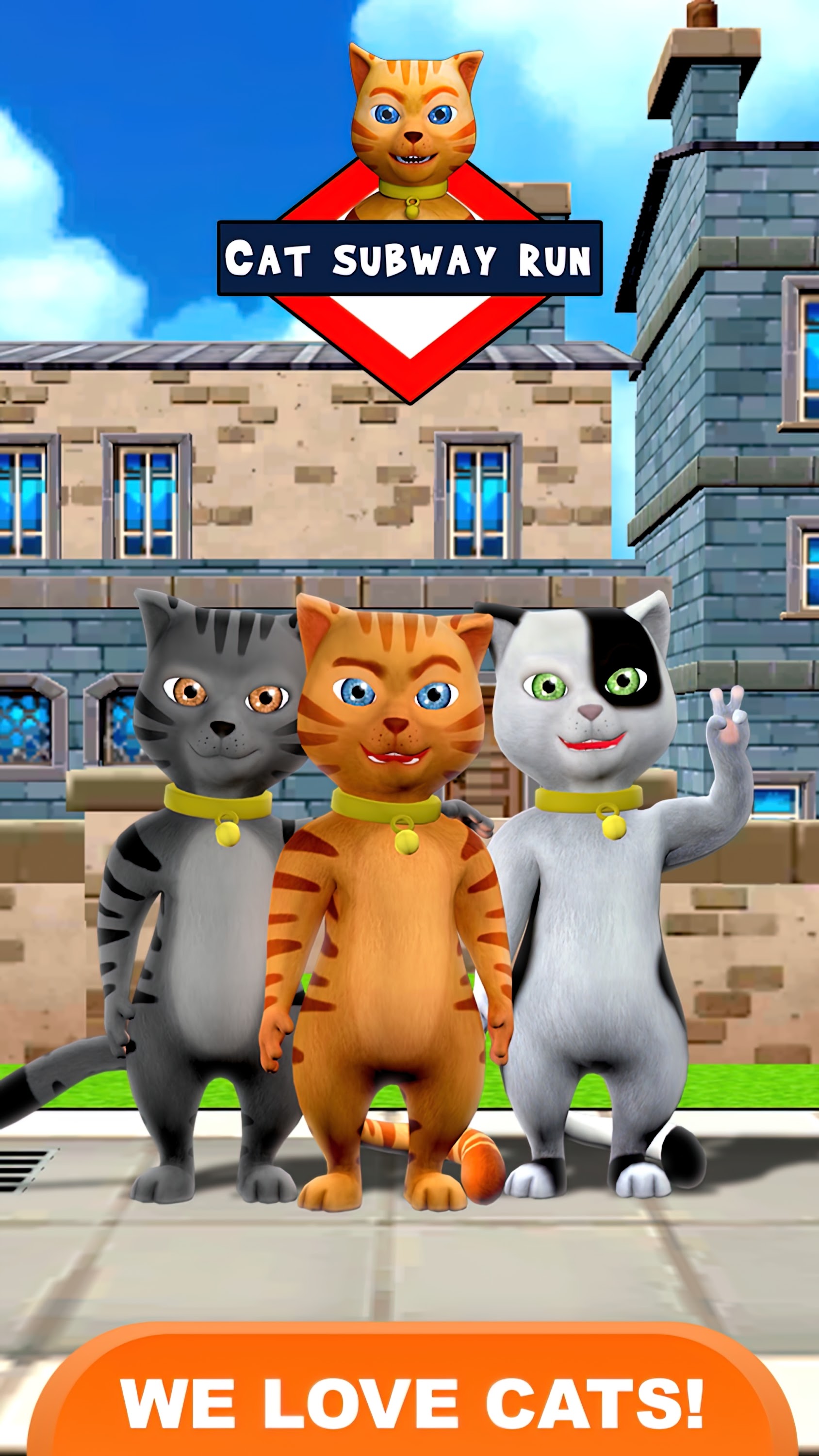 اسکرین شات 8 برنامه Cat Leo Run - Talking Cat Run