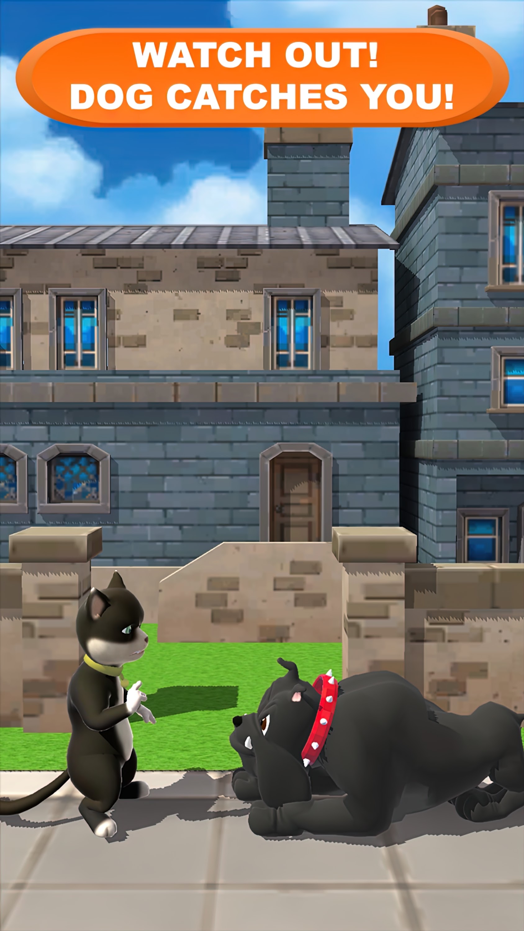اسکرین شات 6 برنامه Cat Leo Run - Talking Cat Run