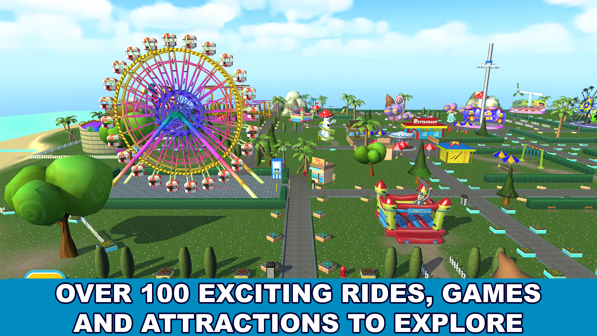 اسکرین شات 1 برنامه Cat Theme & Amusement Park Fun