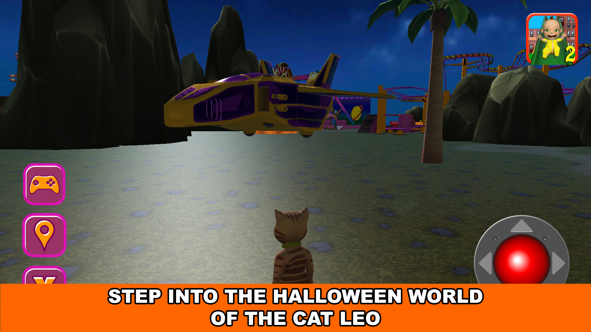 اسکرین شات 7 بازی Halloween Cat Theme Park 3D