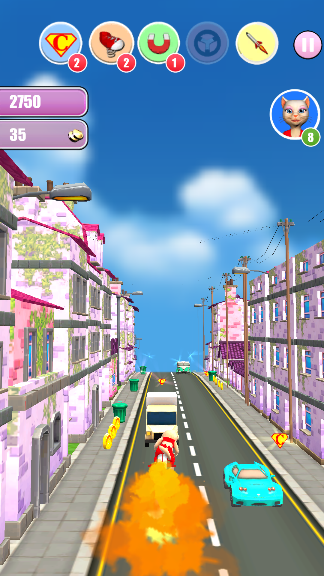 اسکرین شات 5 بازی Princess Cat Lea Run