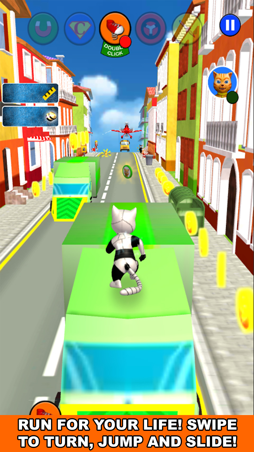 اسکرین شات 1 بازی Super Hero Cat Run