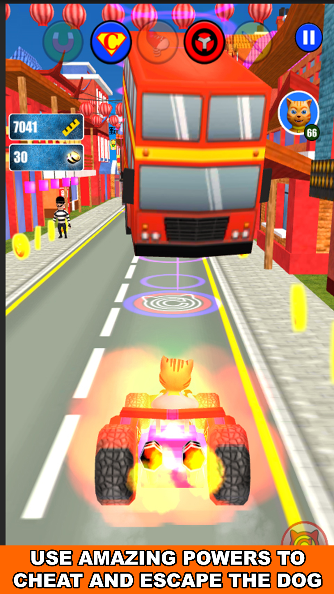 اسکرین شات 2 بازی Super Hero Cat Run