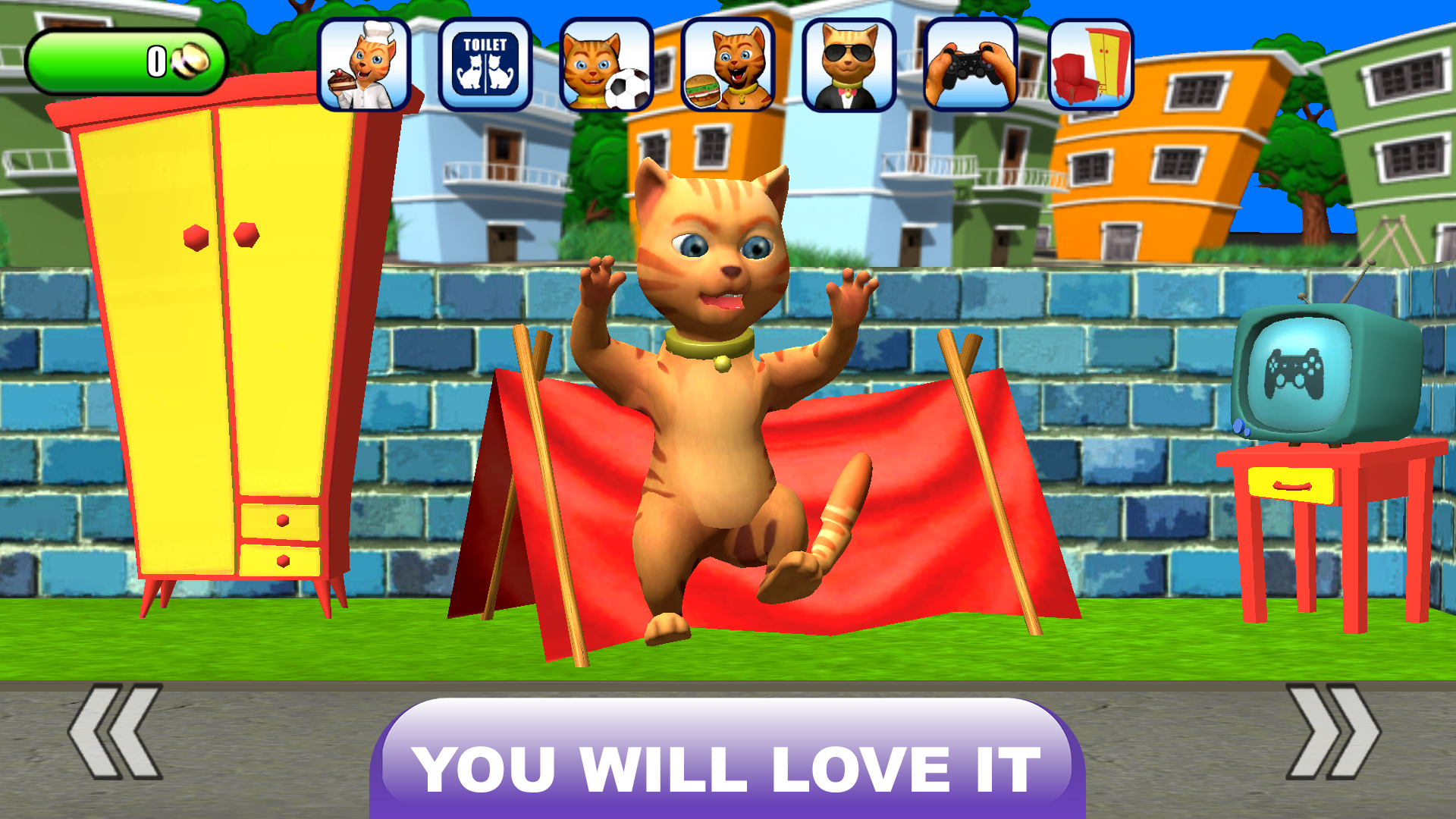 اسکرین شات 2 بازی Talking Cat Leo: Virtual Pet