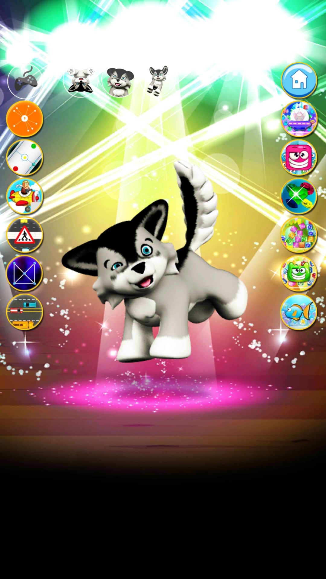 اسکرین شات 3 برنامه Talking Dog Husky Puppy