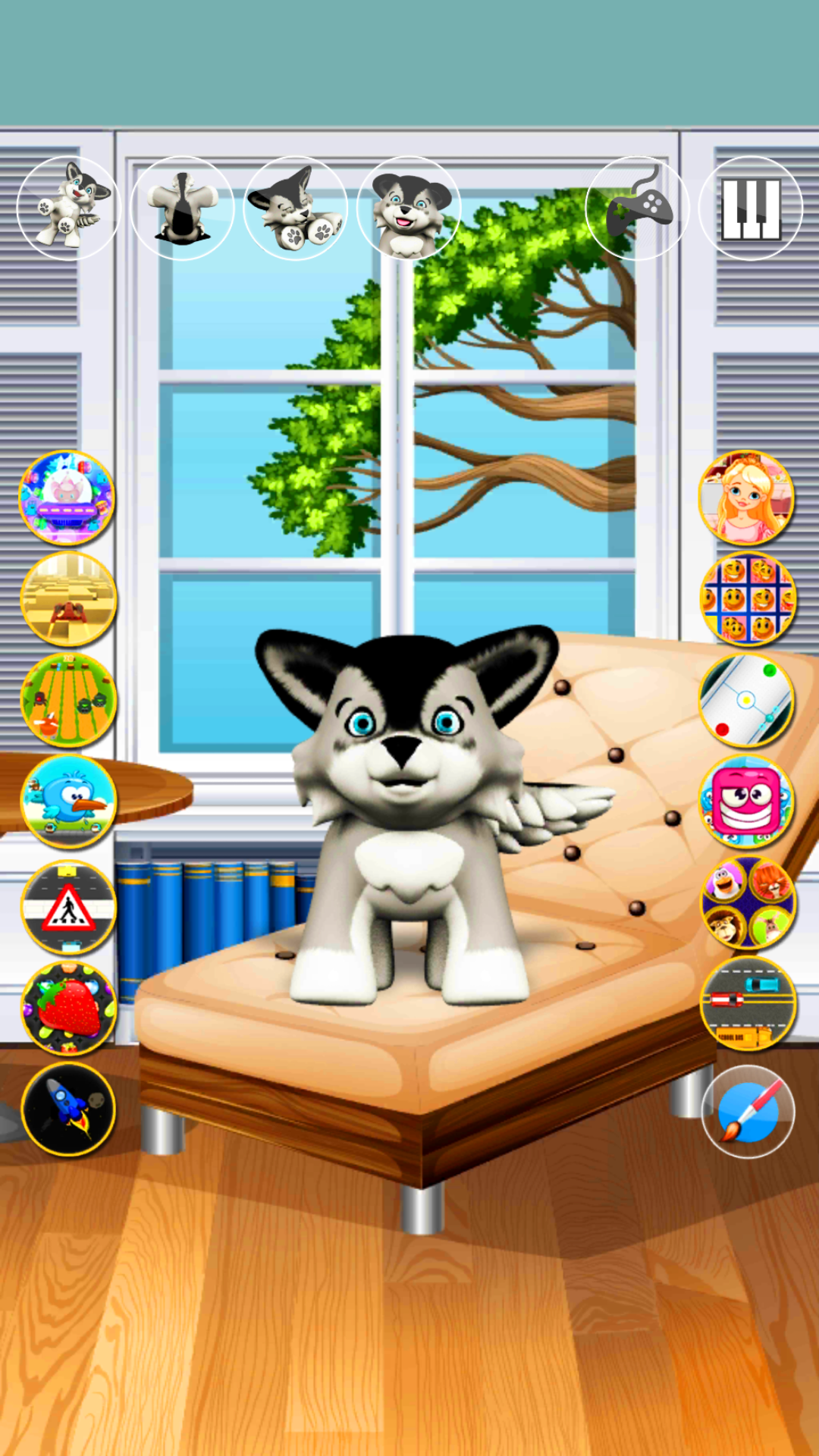 اسکرین شات 7 برنامه Talking Dog Husky Puppy