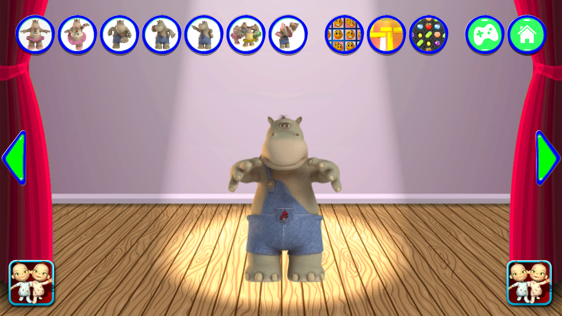 اسکرین شات 3 برنامه Talking Hippo Rock