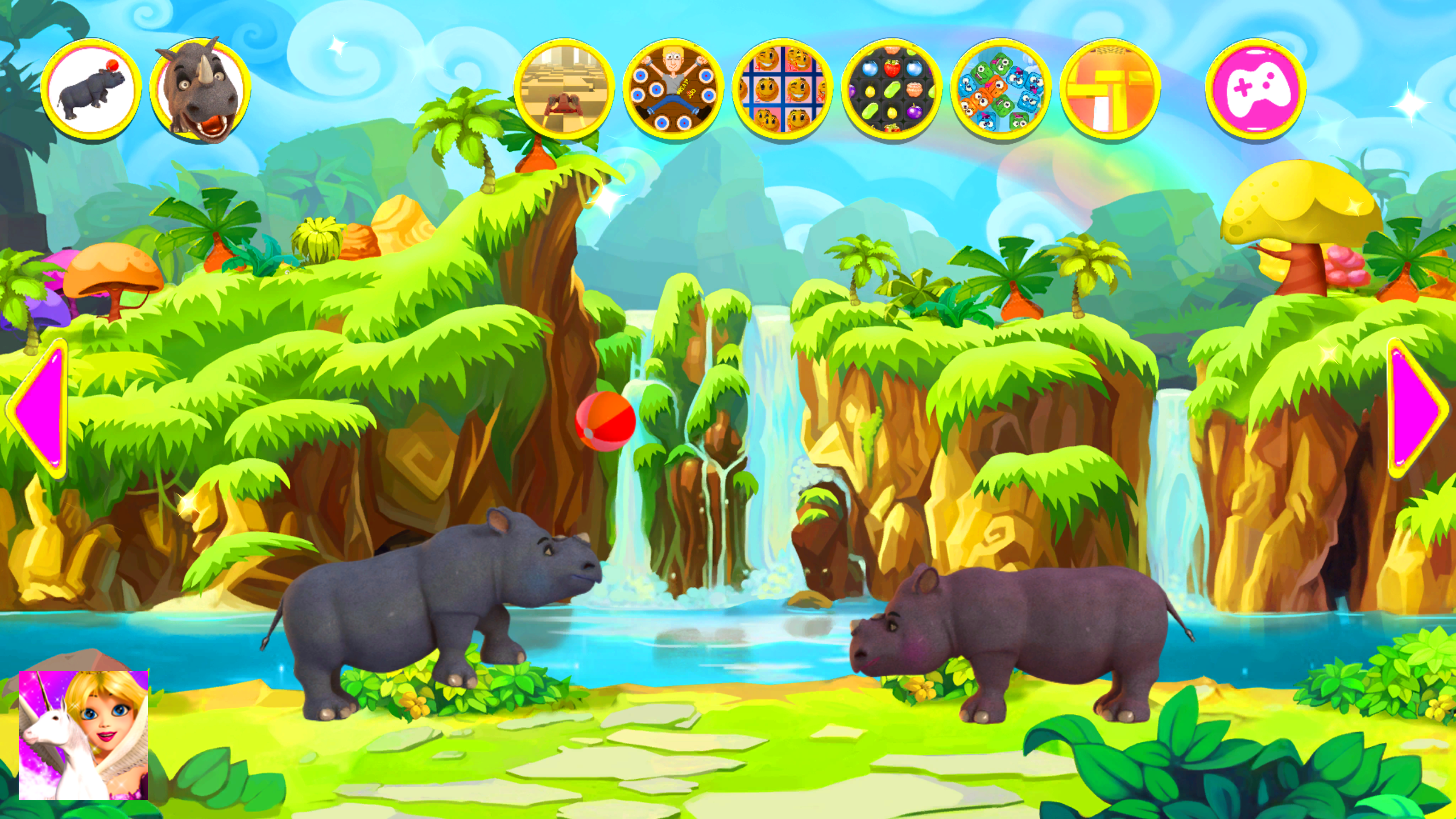 اسکرین شات 4 برنامه Talking Rhino Hero And Junior