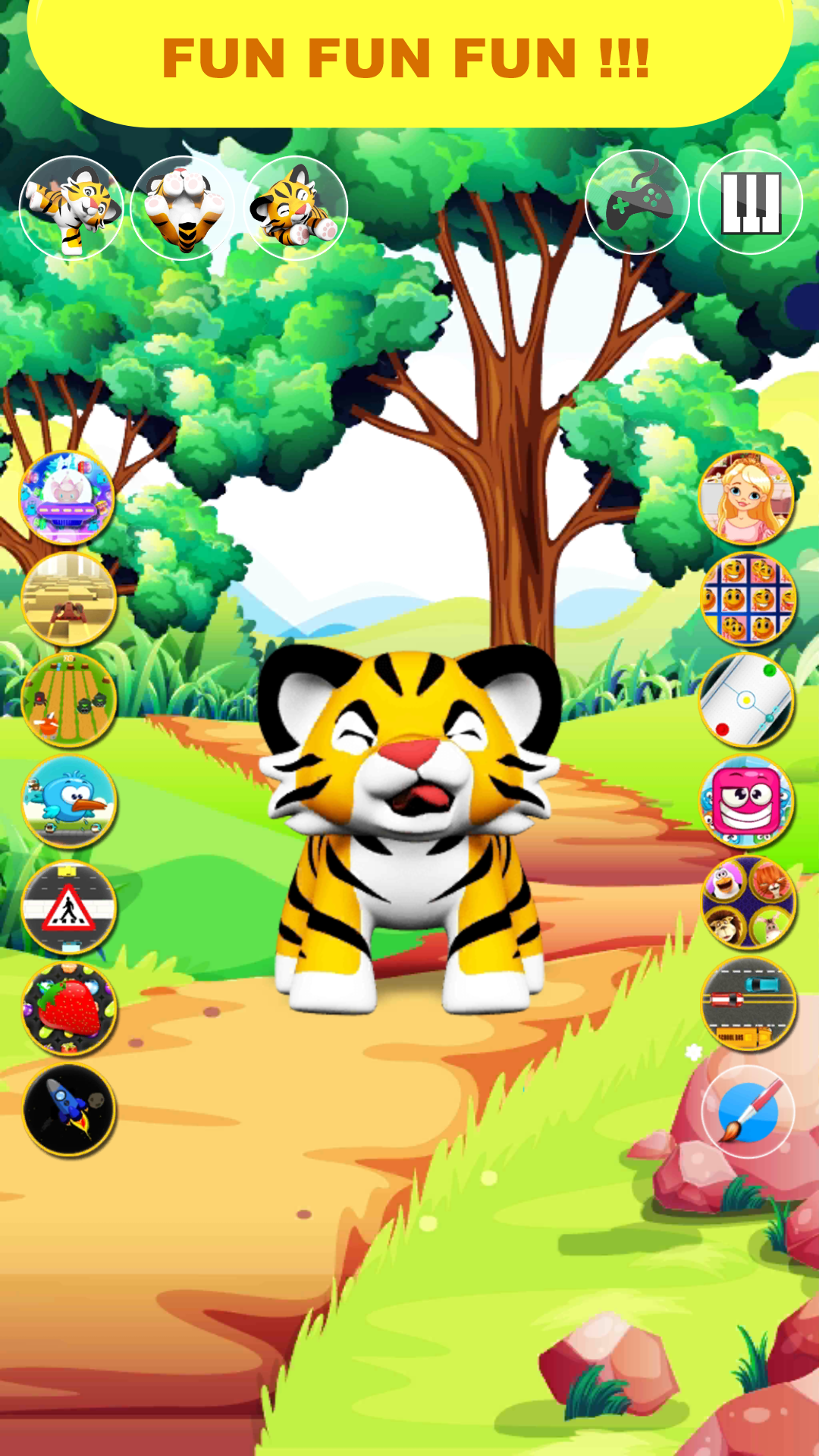 اسکرین شات 3 برنامه Talking Tiger Big Cat