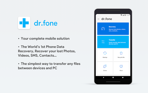 اسکرین شات 1 برنامه dr.fone - Recovery & Transfer wirelessly & Backup
