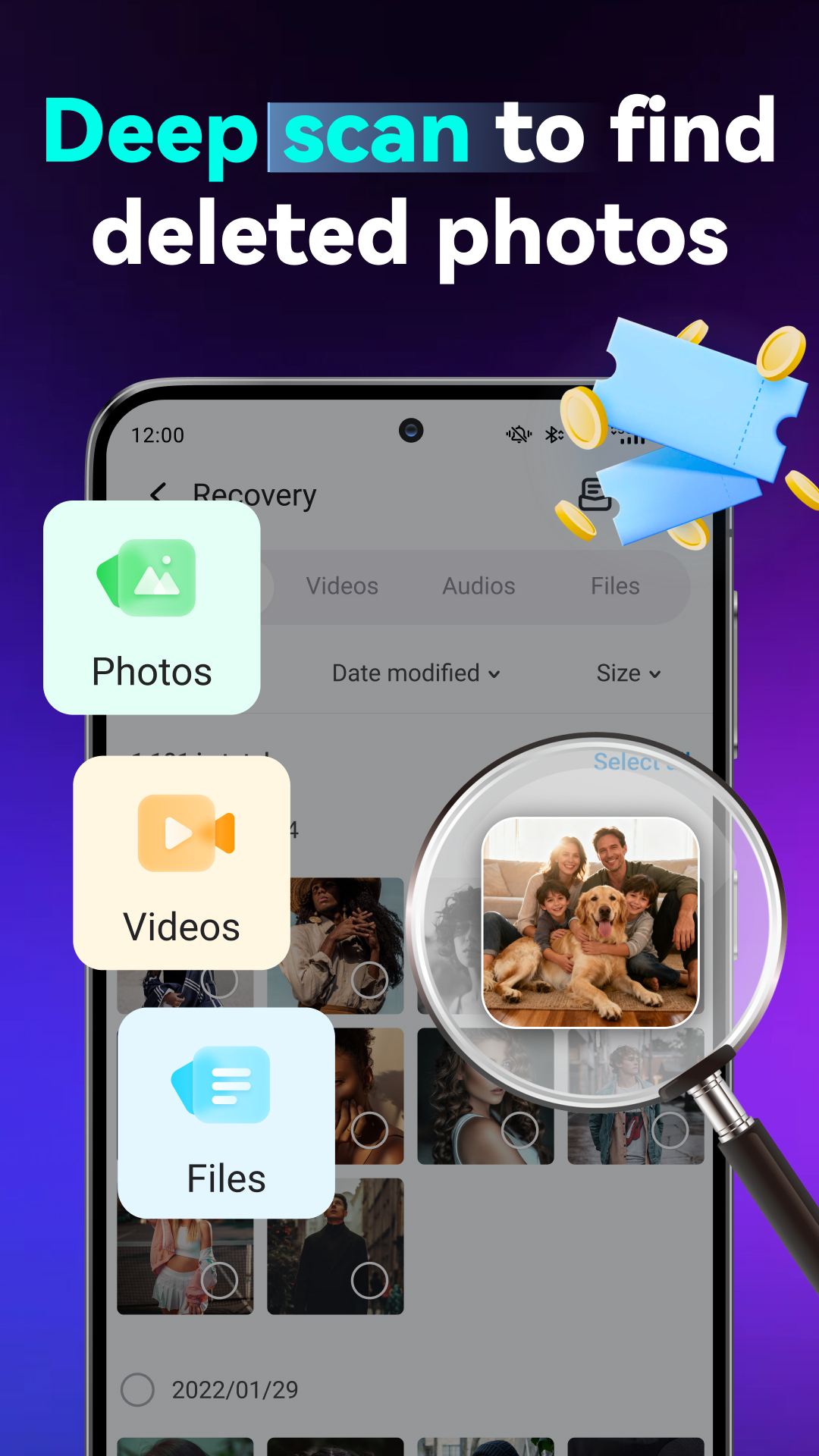 اسکرین شات 3 برنامه Dr.Fone: Photo & Data Recovery