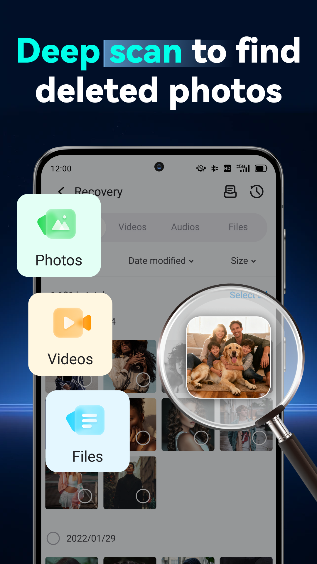 اسکرین شات 3 برنامه Dr.Fone: Photo & Data Recovery