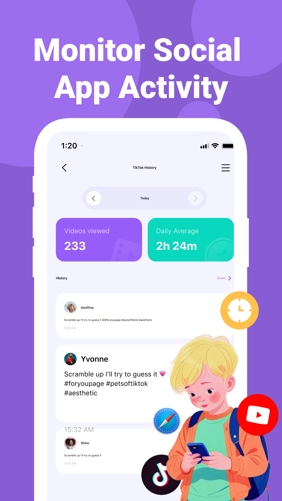 اسکرین شات 6 برنامه Parental Control App- FamiSafe