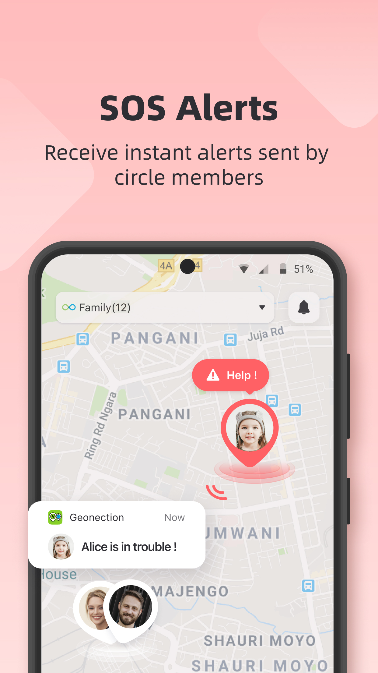 اسکرین شات 4 برنامه Geonection: Live GPS Tracker