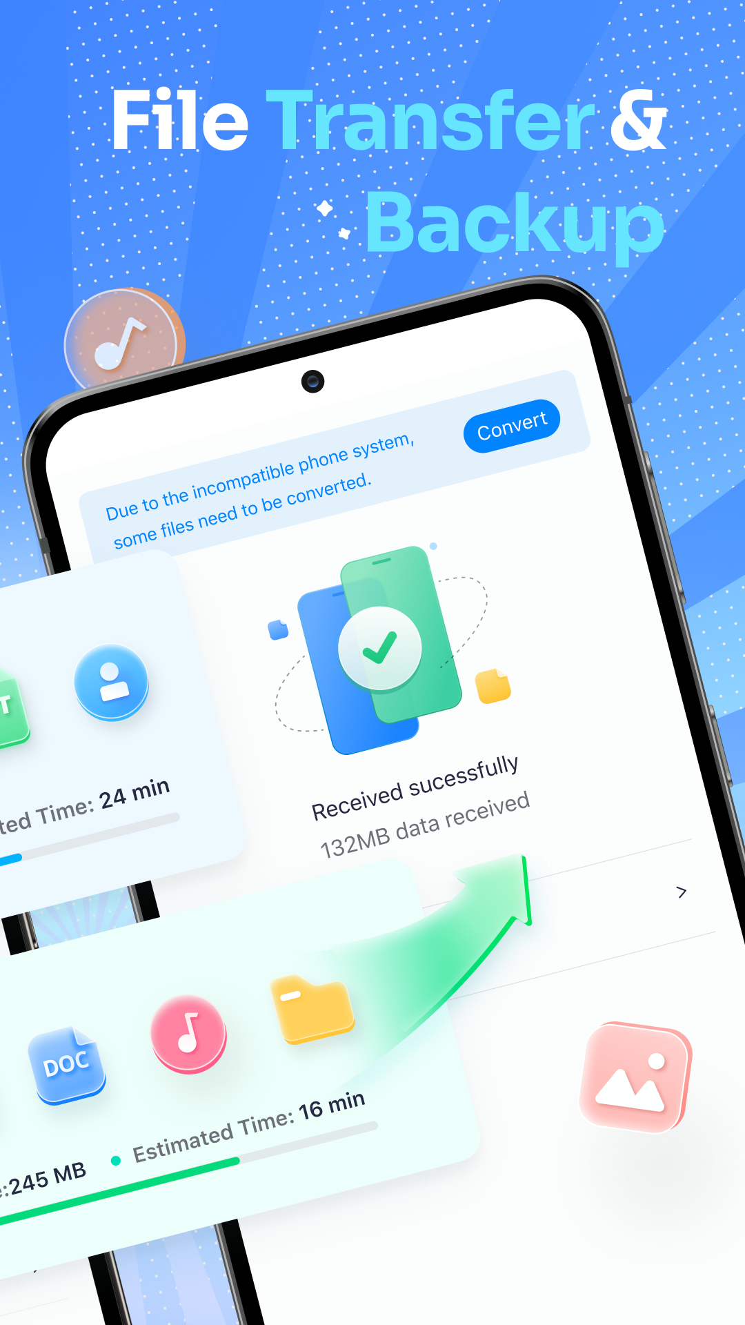 اسکرین شات 2 برنامه MobileTrans: Data Transfer