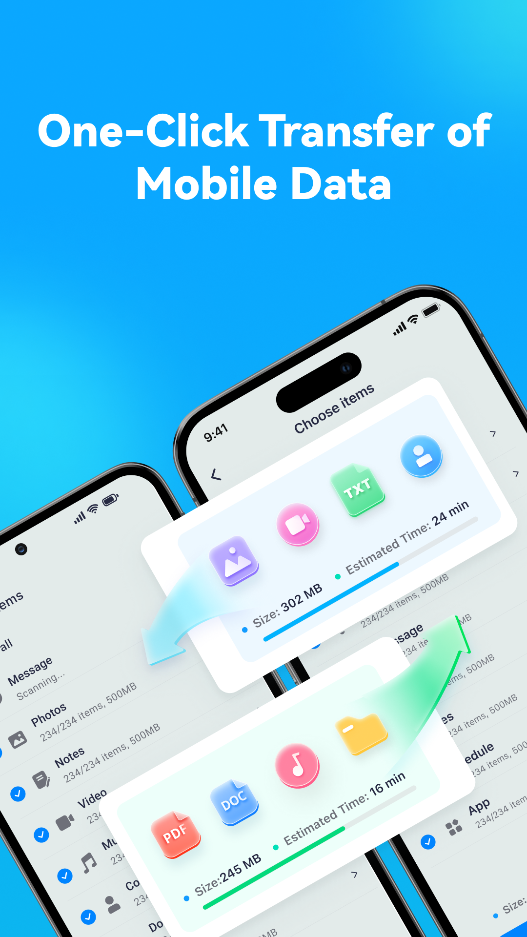 اسکرین شات 1 برنامه Data Transfer - MobileTrans