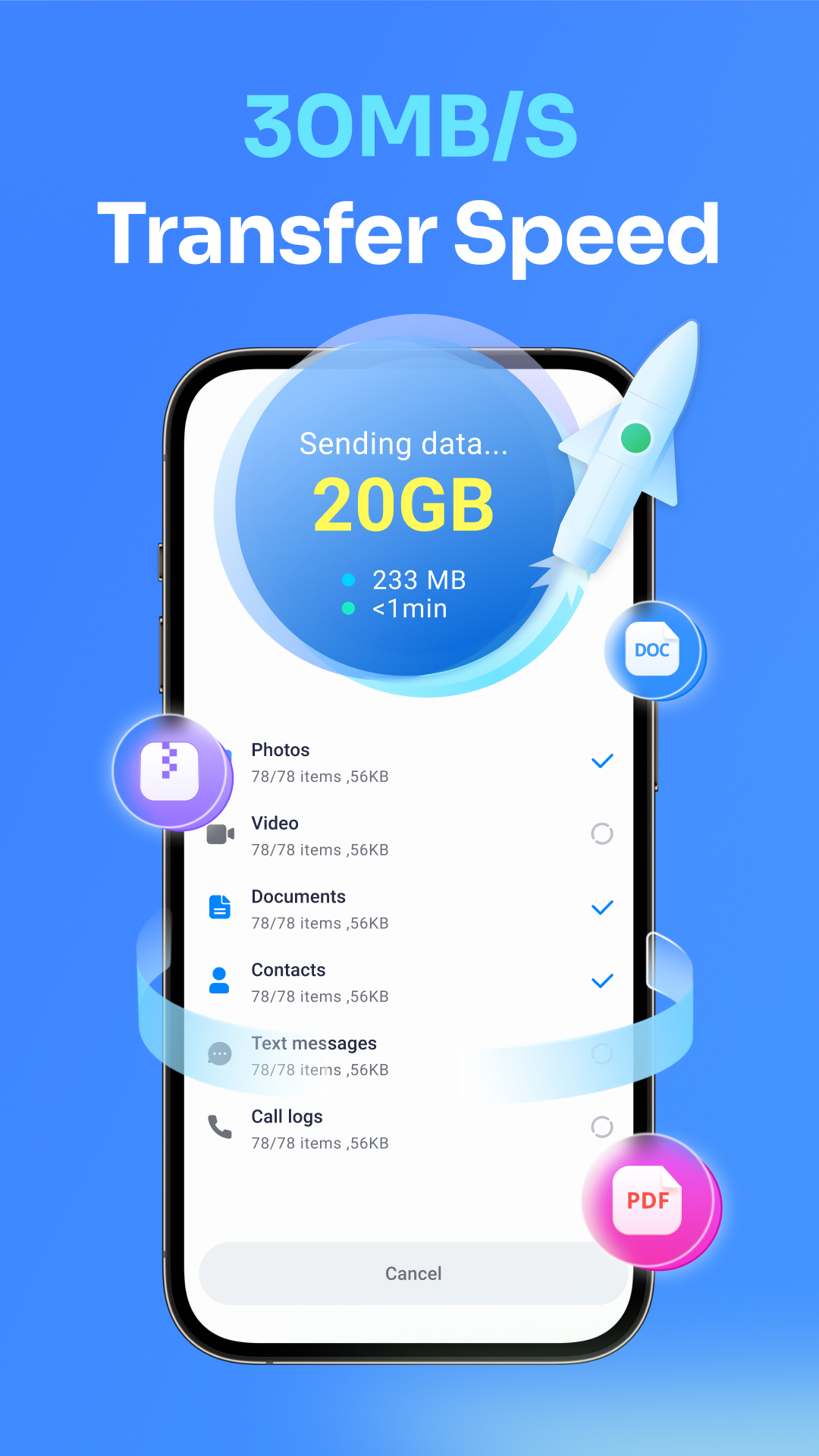 اسکرین شات 4 برنامه Data Transfer - MobileTrans